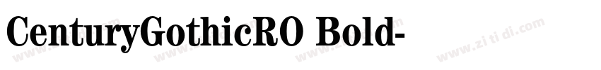 CenturyGothicRO Bold字体转换